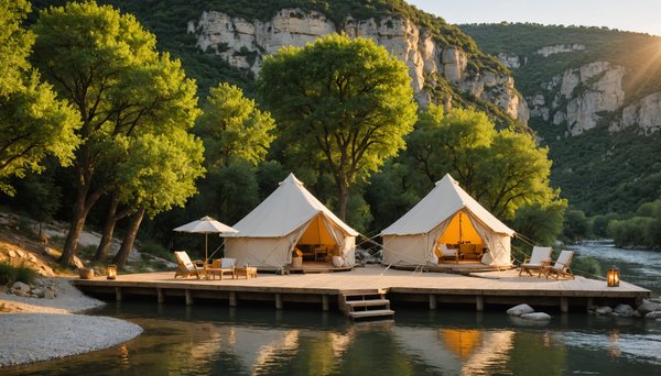 Séjours haut de gamme: le camping de luxe en Ardèche