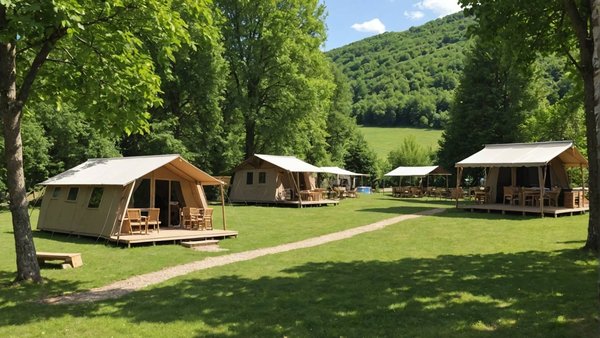 Séjour haut de gamme dans un camping de luxe en Aveyron