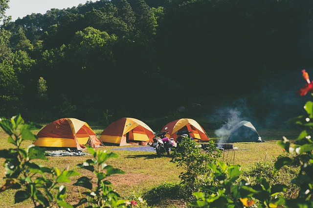 camping tente emplacement dans le sud